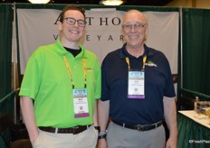 Ben Harmon and Jay Stover with Anthony Vineyards.